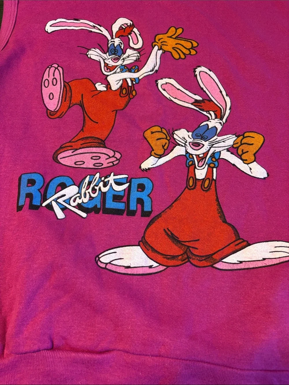 Vintage 1980’s Roger Rabbit sweater vest. Made in the USA